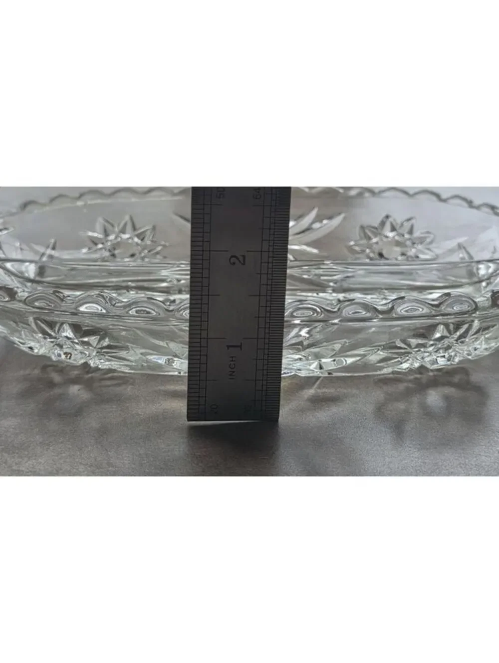 Vintage Anchor Hocking American Prescut Divided Relish Dish